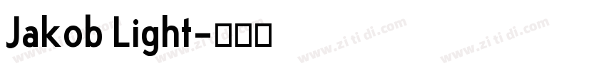 Jakob Light字体转换